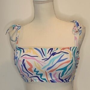 Shade & Shore Women's Light Lift - Shoulder Tie Bralette Bikini Swim Top